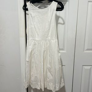 Joe Fresh Cream Pleated Summer Dress